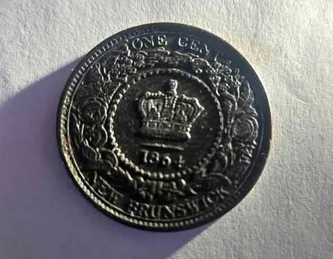1864 Coin | From New Brunswick, Canada | Collectible Coin - The Junk Guru