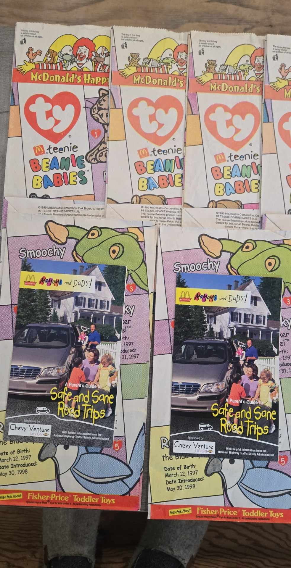 McDonald's 1999 TY Teenie Beanie Babies | Happy Meal Paper Bags - The Junk Guru