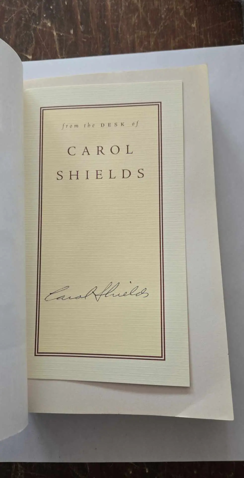 Thirteen Hands and Other Plays by Carol Shields | 2nd Edition | Autographed - The Junk Guru