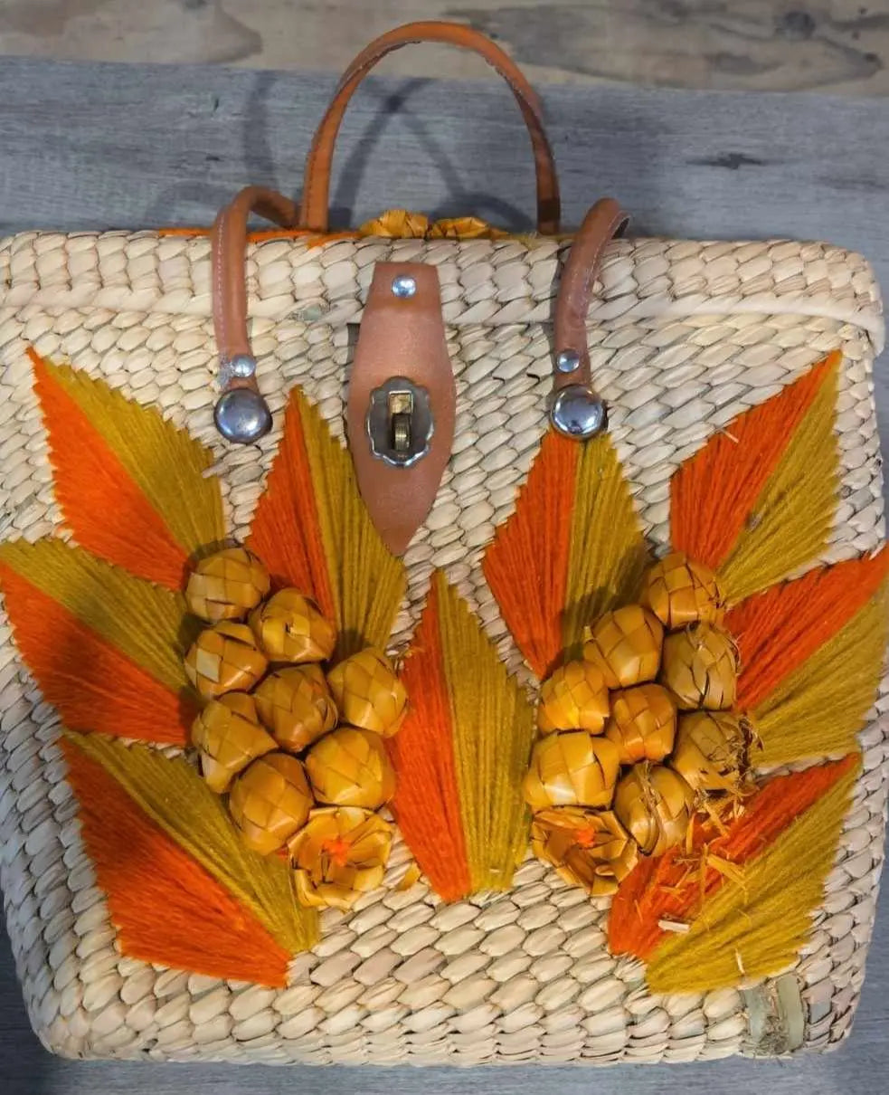 Custom Purse | Beige with an Autumn Style | Purses at The Junk Guru - The Junk Guru