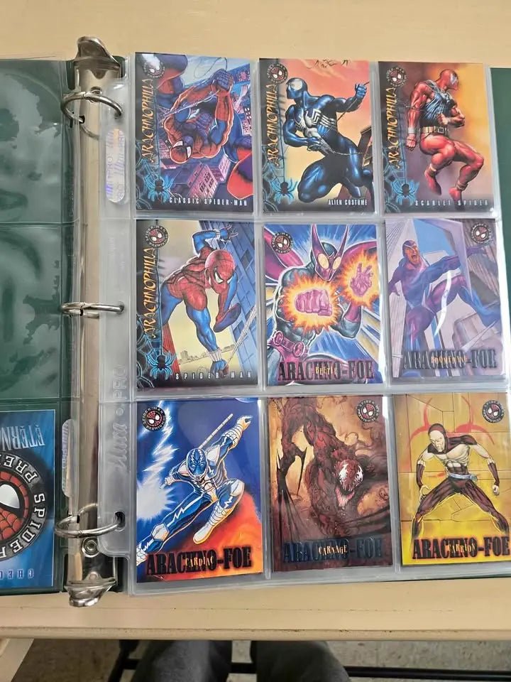 1996 Marvel Spider - Man Arackno - Foe | Binder full of cards | The Junk Guru - The Junk Guru