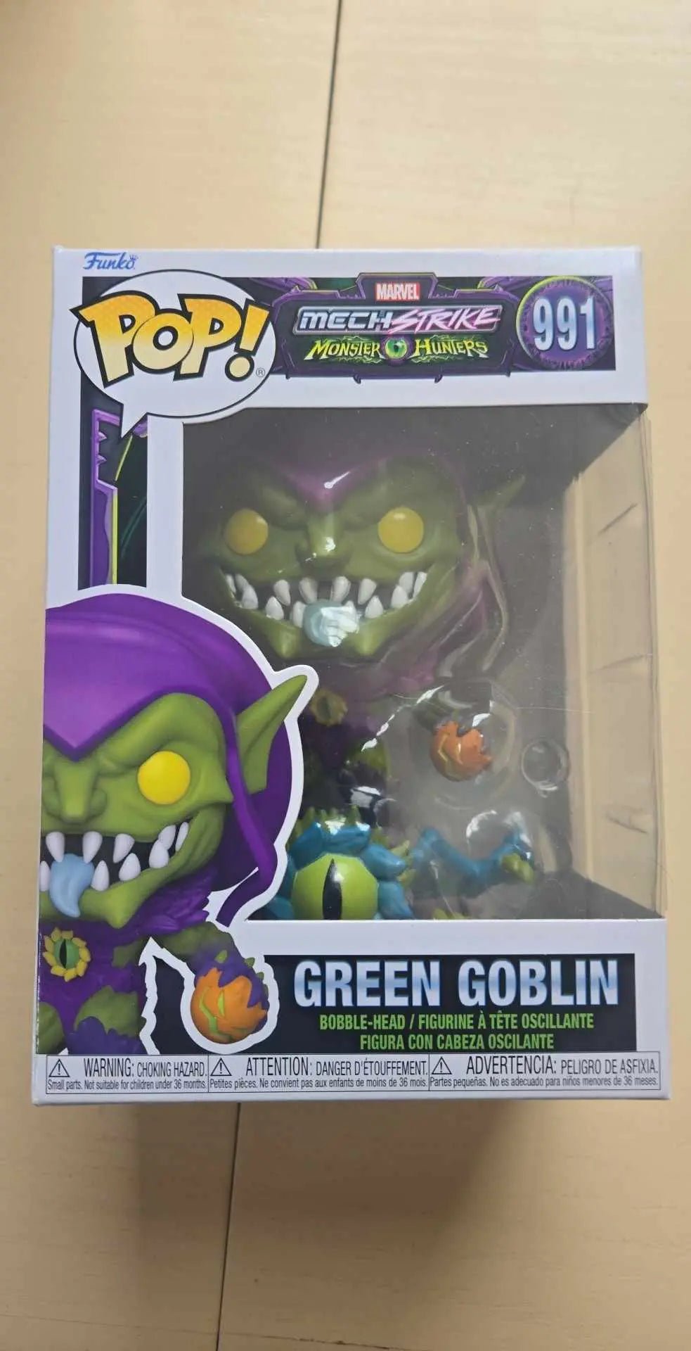FUNKO POPS! Marvel MechStrike Monster Hunters #991 | Green Goblin | Bobble - Head | The Junk Guru - The Junk Guru