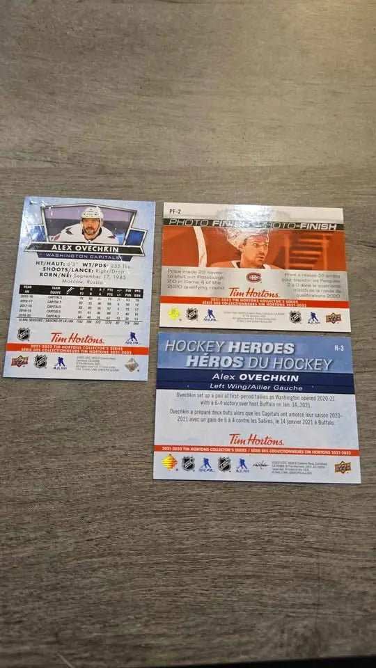 Three NHL Cards | 2x Ovechkin / 1x Carey Price | Non - Standard Layout - The Junk Guru