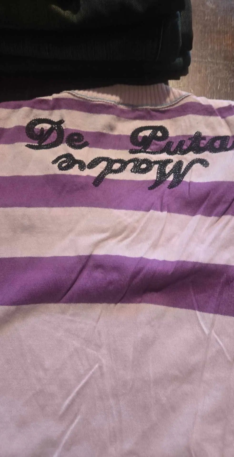 Pink/Purple Sweater | De Puta Madre | Excellent Condition | XL Size - The Junk Guru