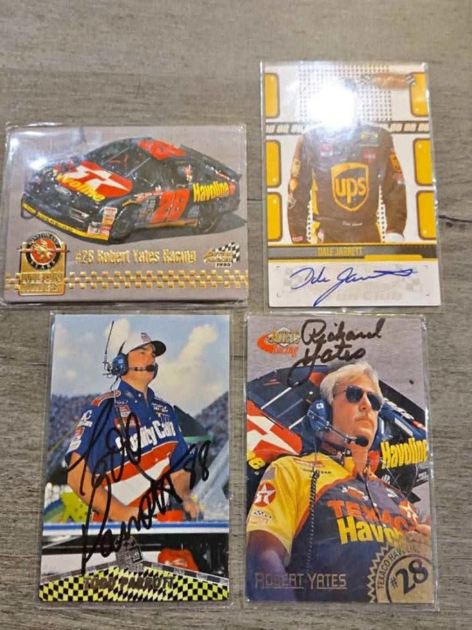4 Racing Cards - Autographed - The Junk Guru