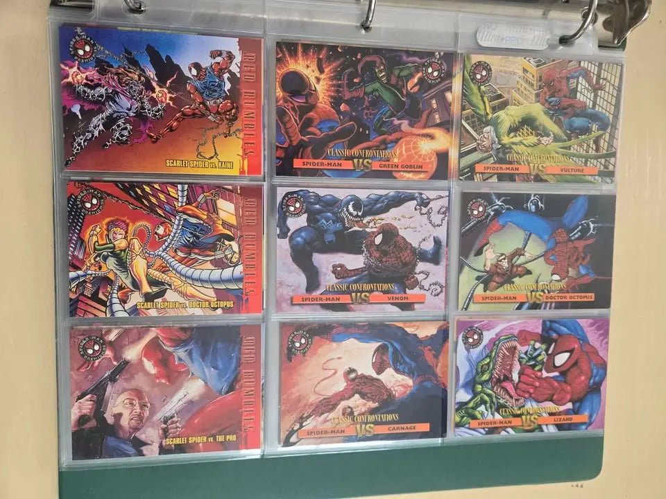 1996 Marvel Spider - Man Arackno - Foe | Binder full of cards | The Junk Guru - The Junk Guru