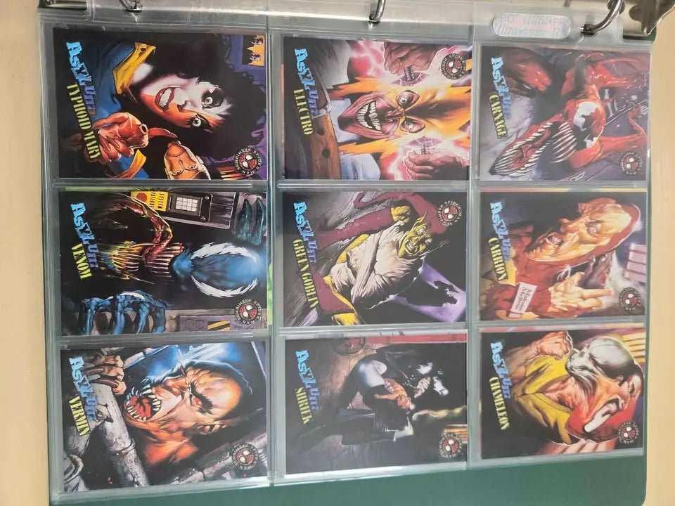 1996 Marvel Spider - Man Arackno - Foe | Binder full of cards | The Junk Guru - The Junk Guru