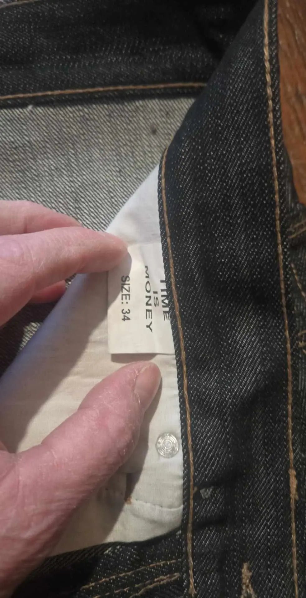 Jeans Size 34 | Time is Money Brand | Excellent Shape - The Junk Guru