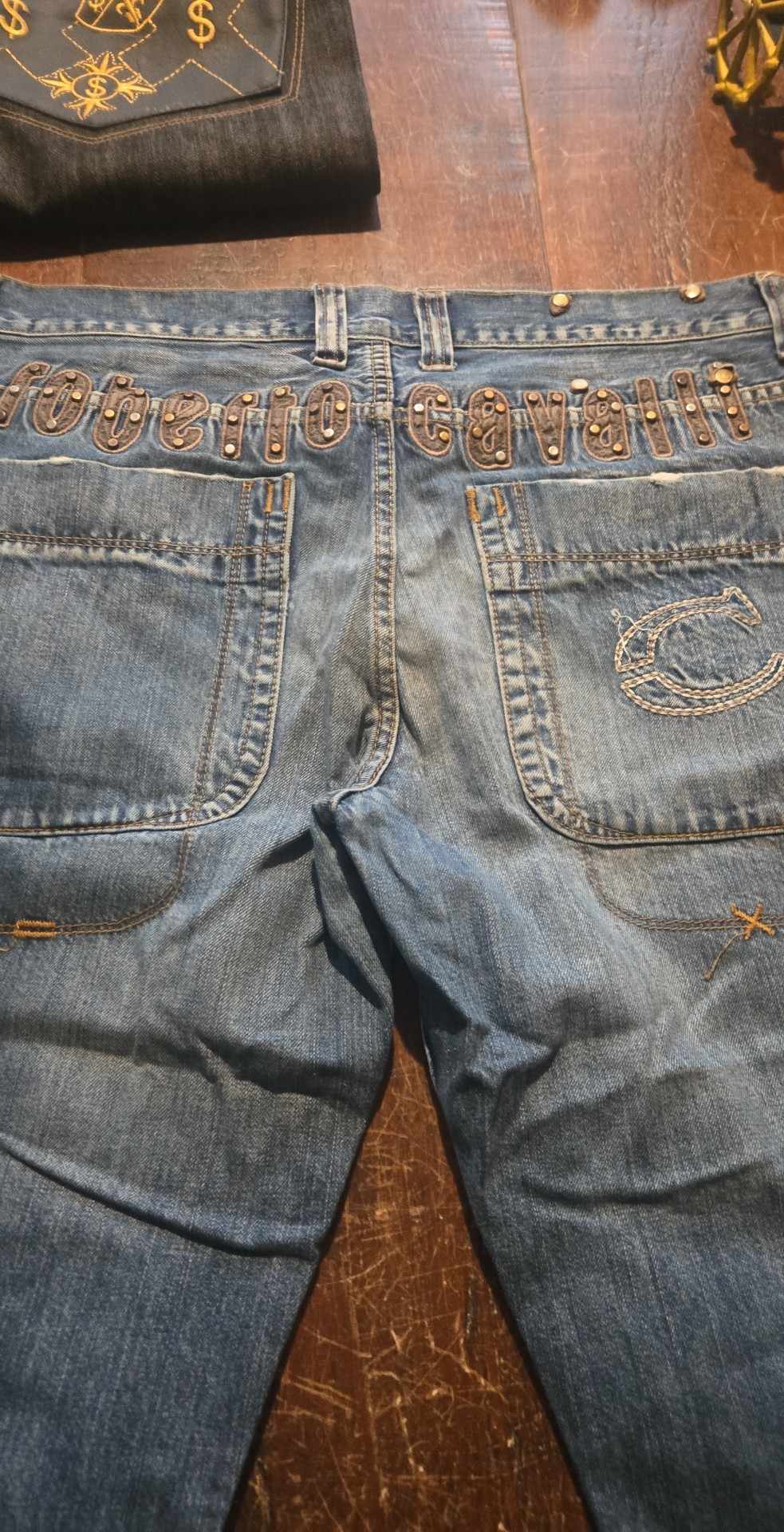 Designer Blue Jeans | By Roberto Cavalli | Size 34 - The Junk Guru