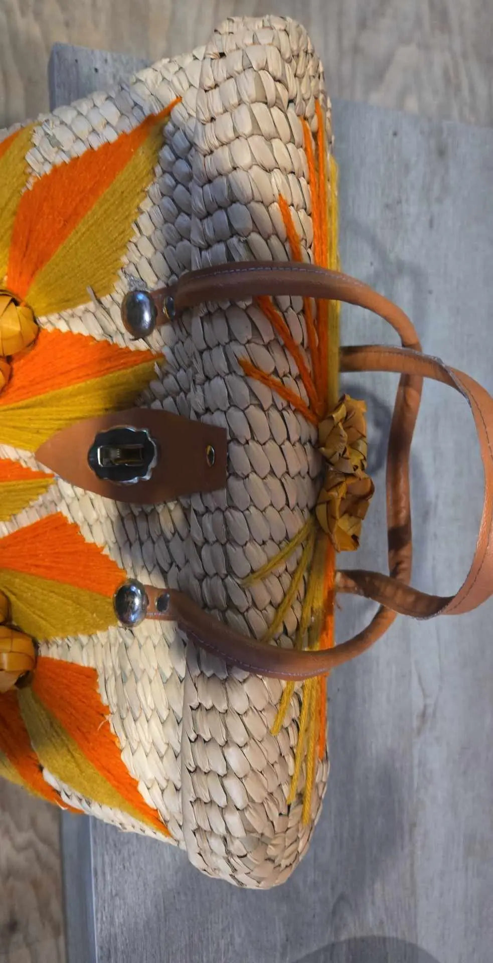 Custom Purse | Beige with an Autumn Style | Purses at The Junk Guru - The Junk Guru